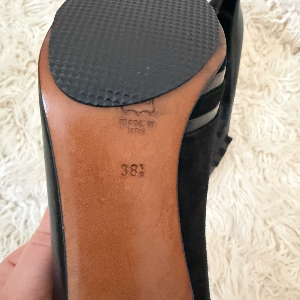 Vintage all leather kitten heels - Picture 9 of 10